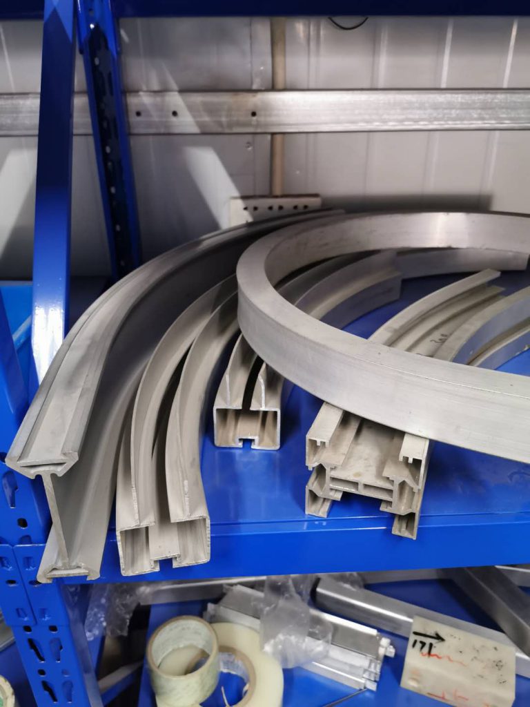 Stretch Forming Applied to to Conveyor Rails