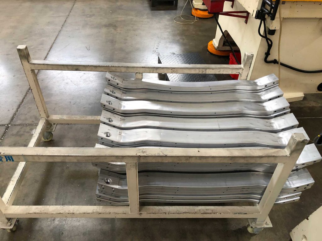 Bumper Beam Workpiece After Stretching Bending